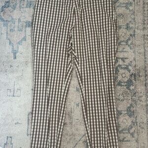 a new day Brown and White Checkered Pants